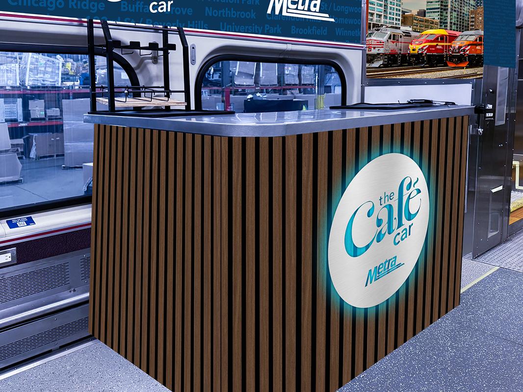 Rendering of cafe car